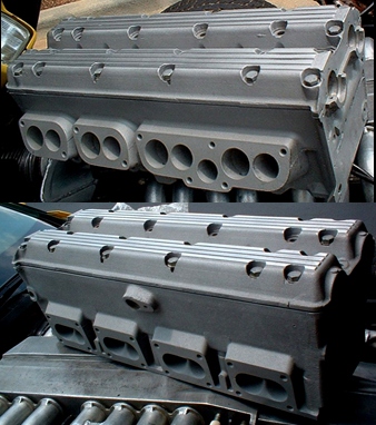 Test rig cylinder head